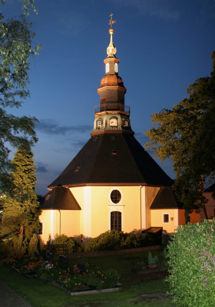 Kirche Abend Seiffen
