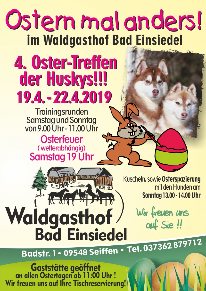 4.Oster-Treffen der Huskys 19.März-22.April 2019 1