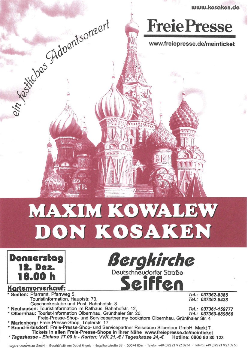 Maxim Kowalew Don Kosaken am 12.Dezember 2019 1