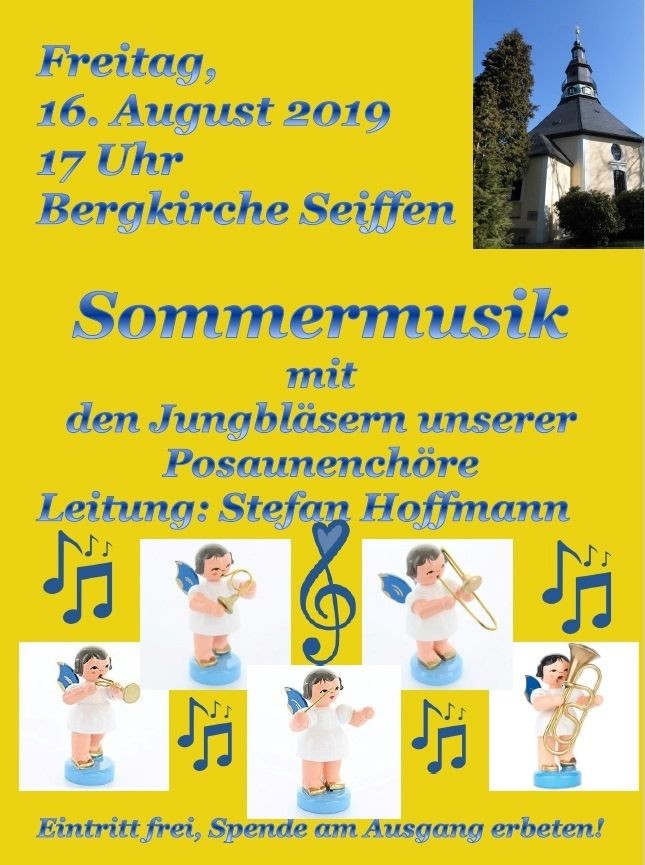 Bläsermusik mit Jungbläsern in der Bergkirche am 16.August 2019 1