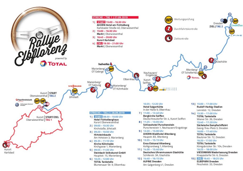 Rallye Elbflorenz fährt durch Seiffen am 28.September 2019 3