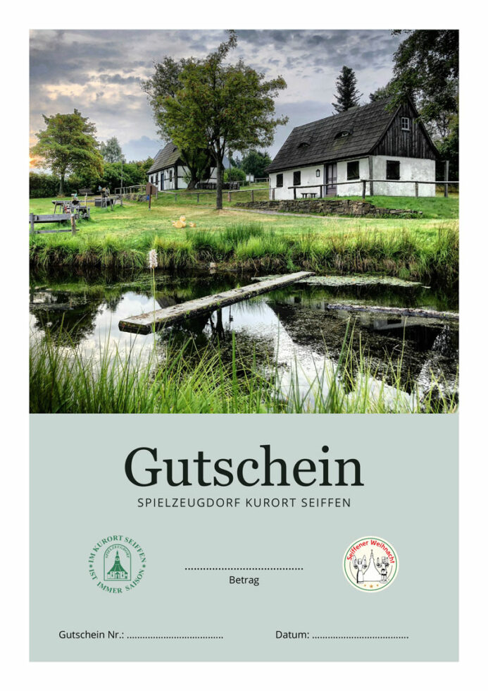 Seiffen-Gutschein, Motiv Freilichtmuseum Sommer