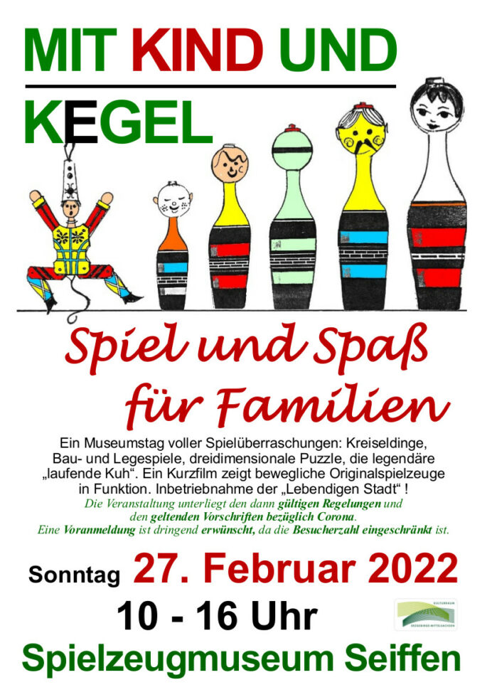 27.02.2022 Spielzeugmuseum Seiffen Kind Kegel