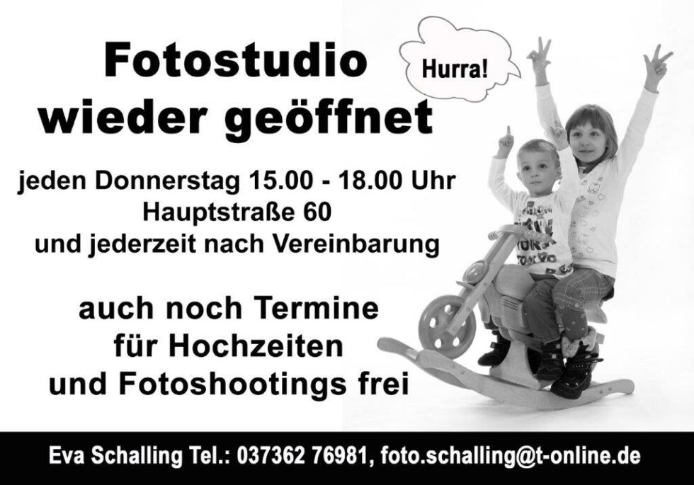 Fotostudio geöffnet 2