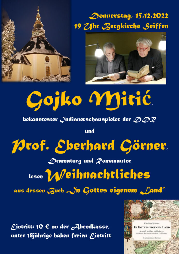 Lesung mit Gojko Mitic und Prof. Eberhardt Görner 1