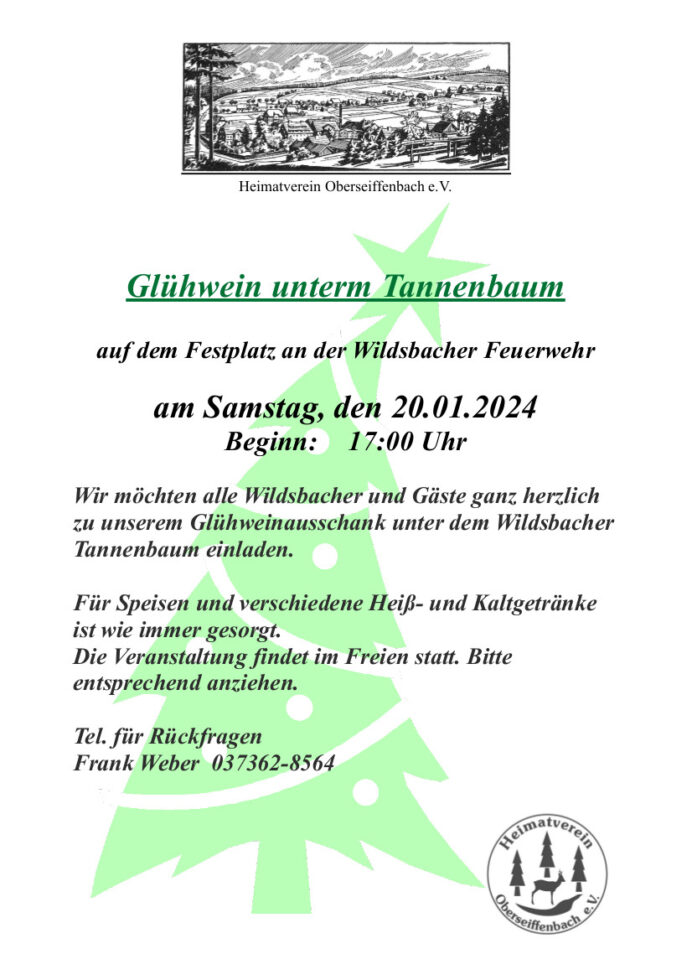 Glühwein unterm Tannenbaum am 20.Januar 2024 2