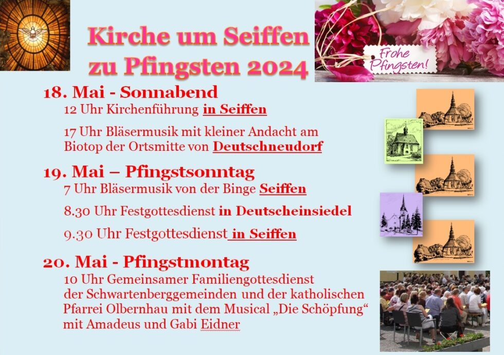 Pfingsten in den Kirchen um Seiffen 1