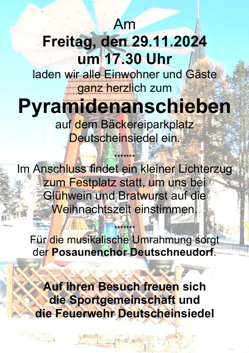 Pyramidenanschieben in Deutscheinsiedel 5