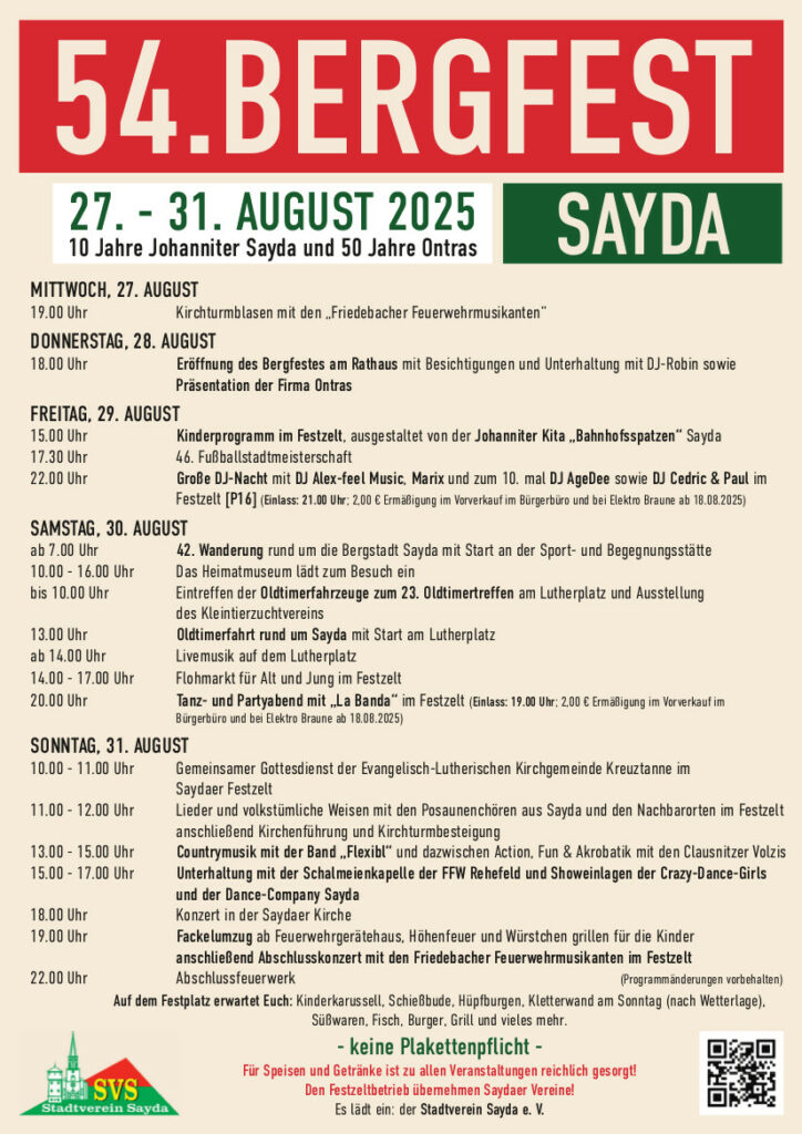 Bergstadtfest Sayda 1