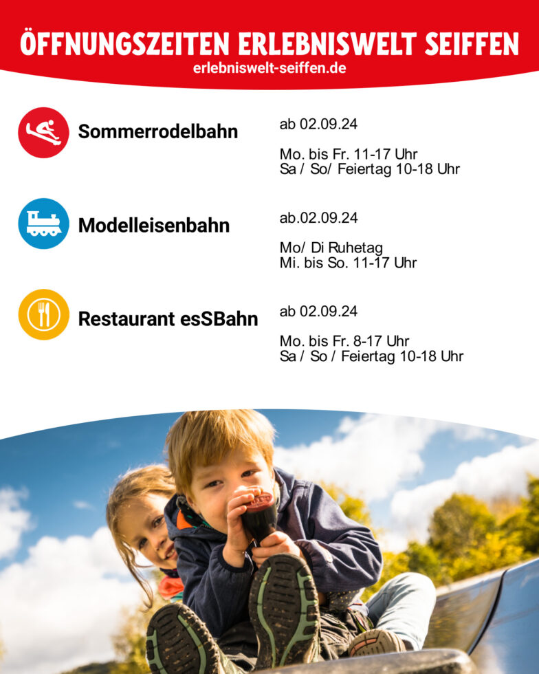 Öffnungszeiten Rodelbahn und Modellbahnausstellung 5