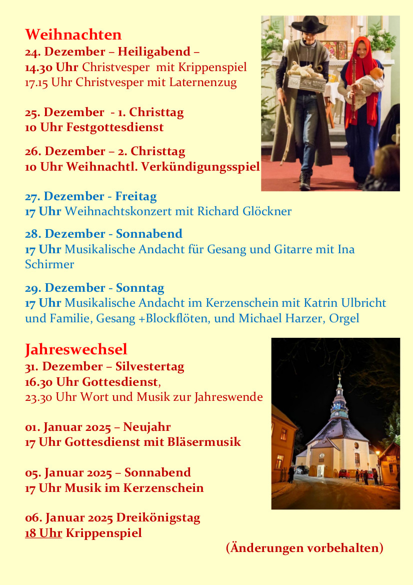 Weihnachten in der Bergkirche 1