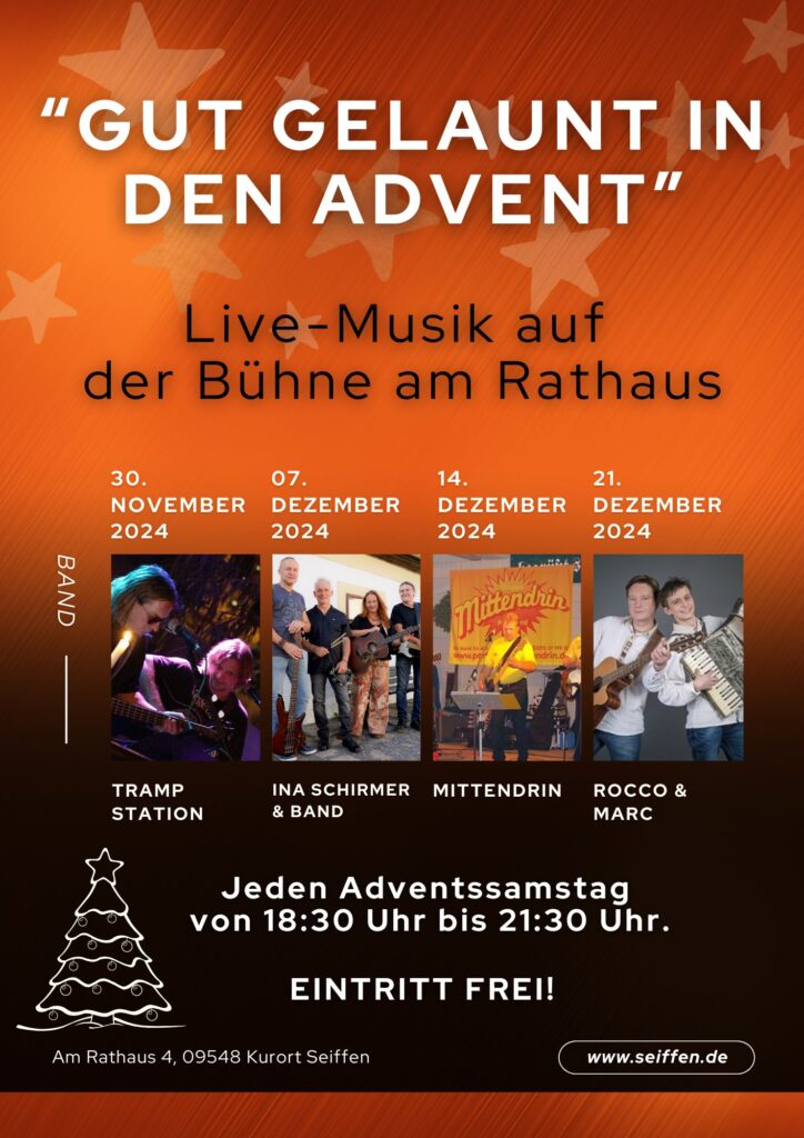 Gut gelaunt in den 2. Advent mit Ina Schirmer und Band am 07.Dezember 2024 2