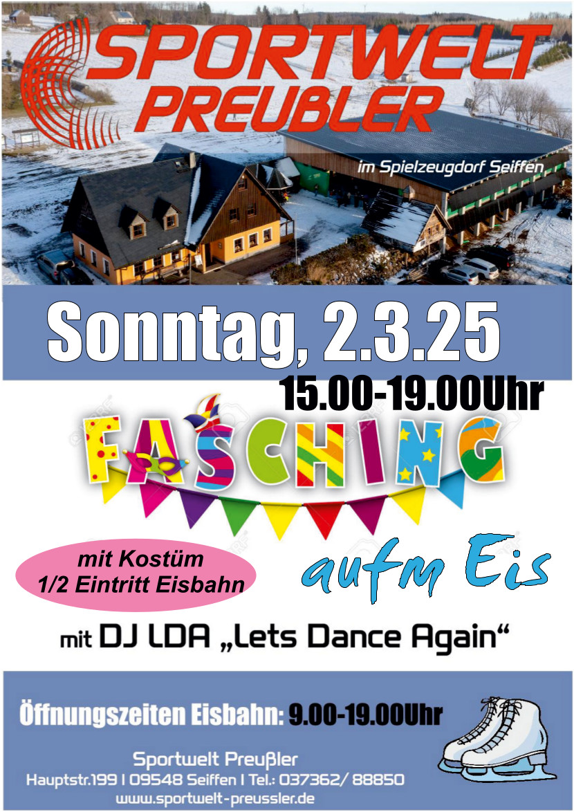 Fasching auf dem Eis in der Sportwelt Preußler 9
