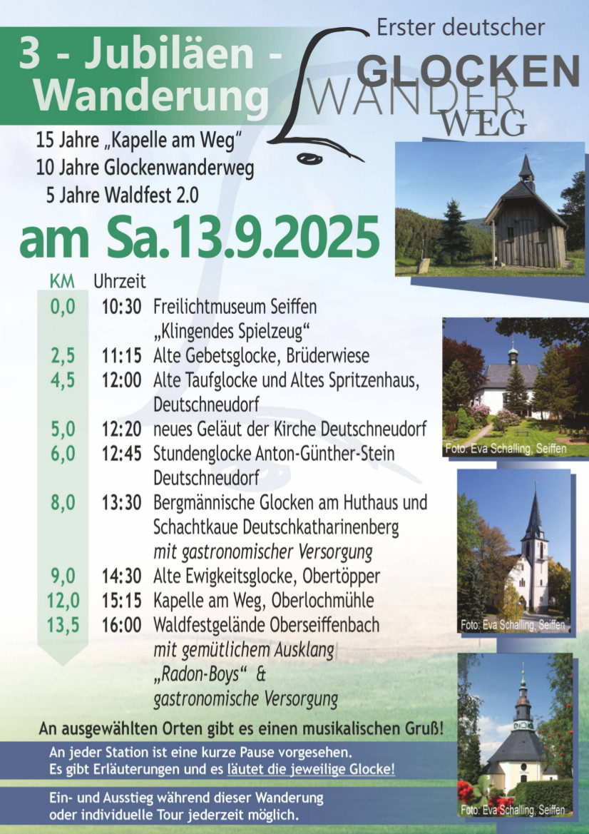 Jubiläen Wanderung zum Waldfestgelände 1