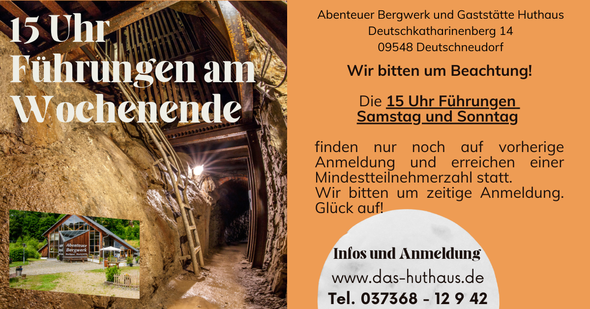 Führungen Abenteuer Bergwerk “Fortuna Fundgrube” 1