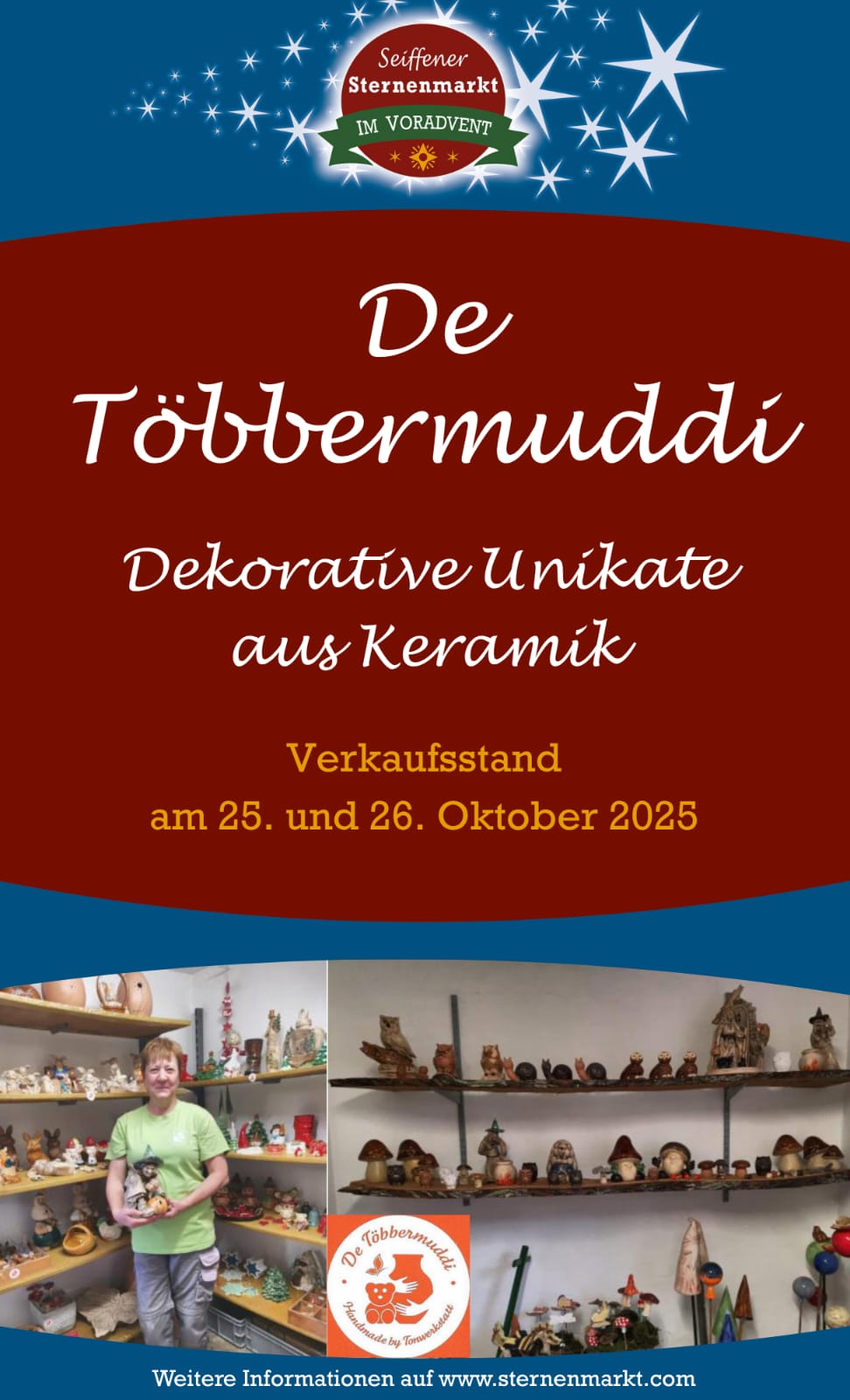 De Többermuddi auf dem Seiffener Sternenmarkt 1