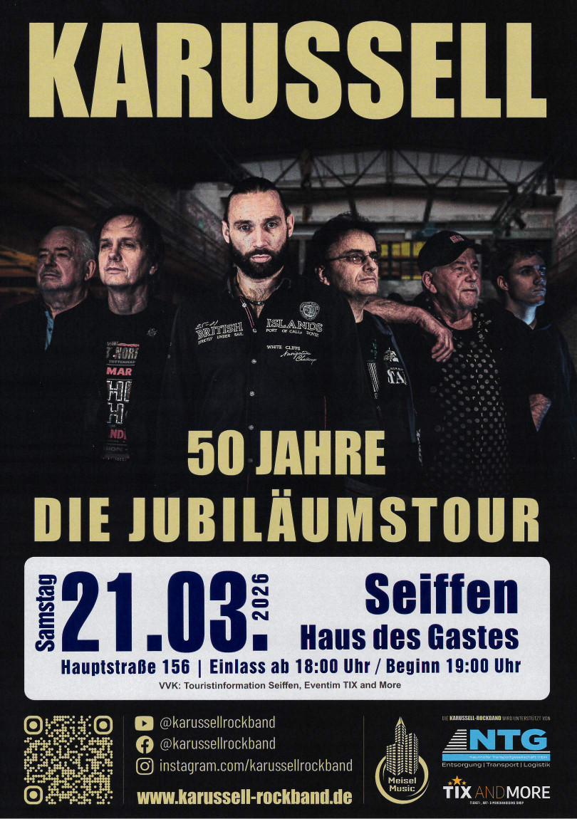 Plakat Rockband Karussell