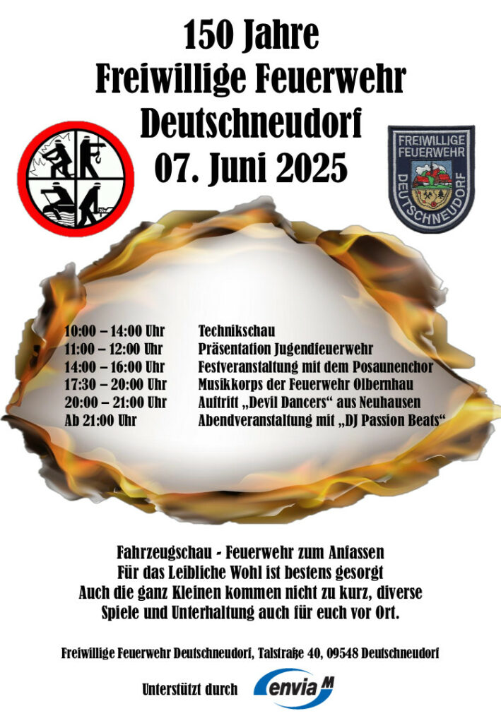 150 Jahre Freiwillige Feuerwehr Deutschneudorf 07.Juni 2025 1