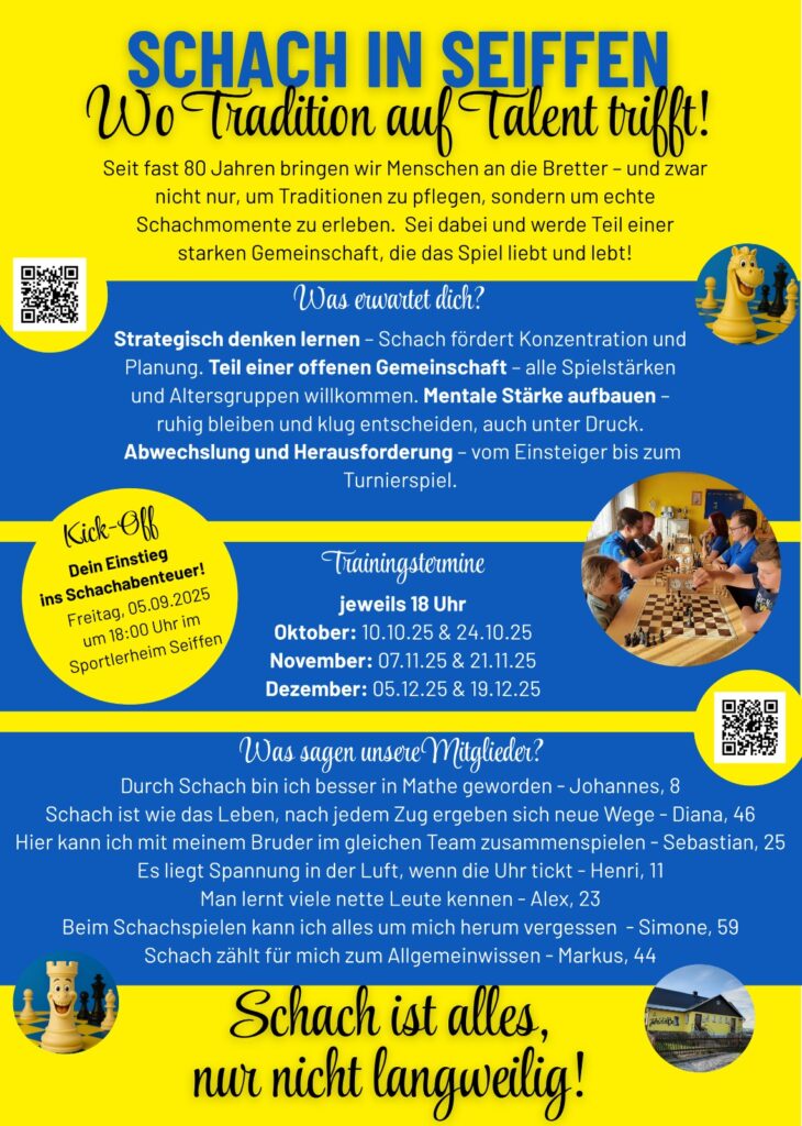 Schach Trainingstermine 1