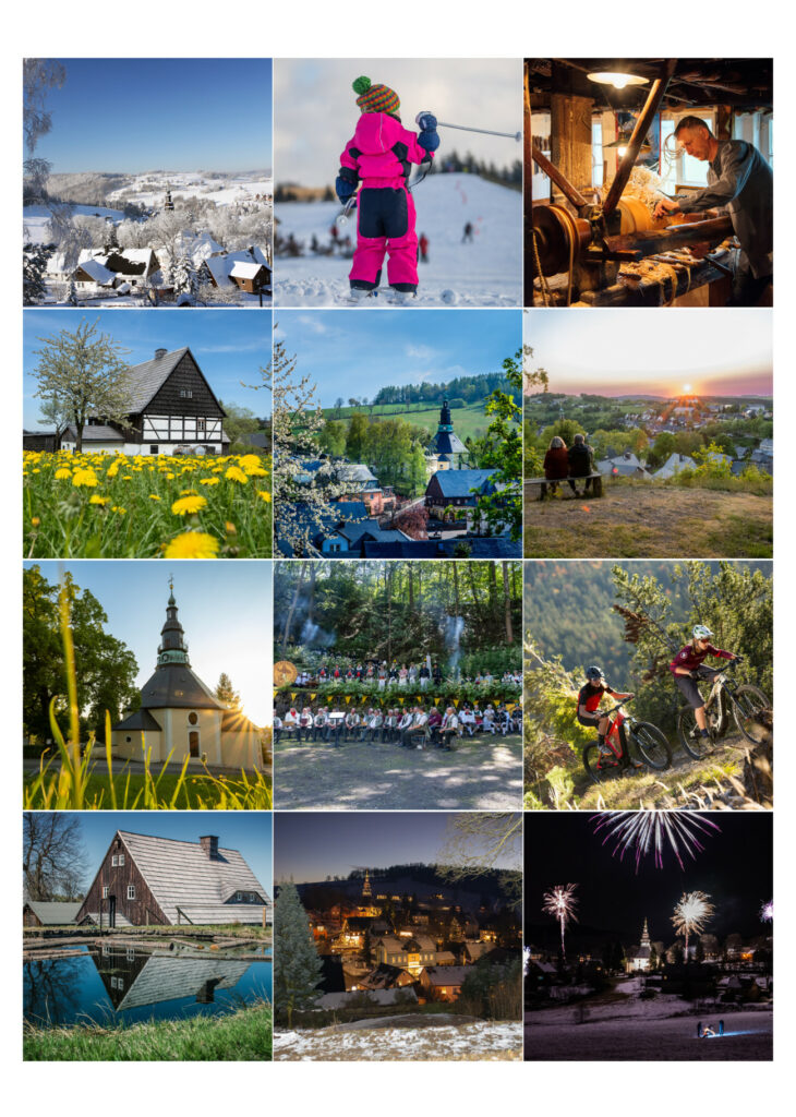 Kalender Spielzeugdorf Seiffen 2026 1