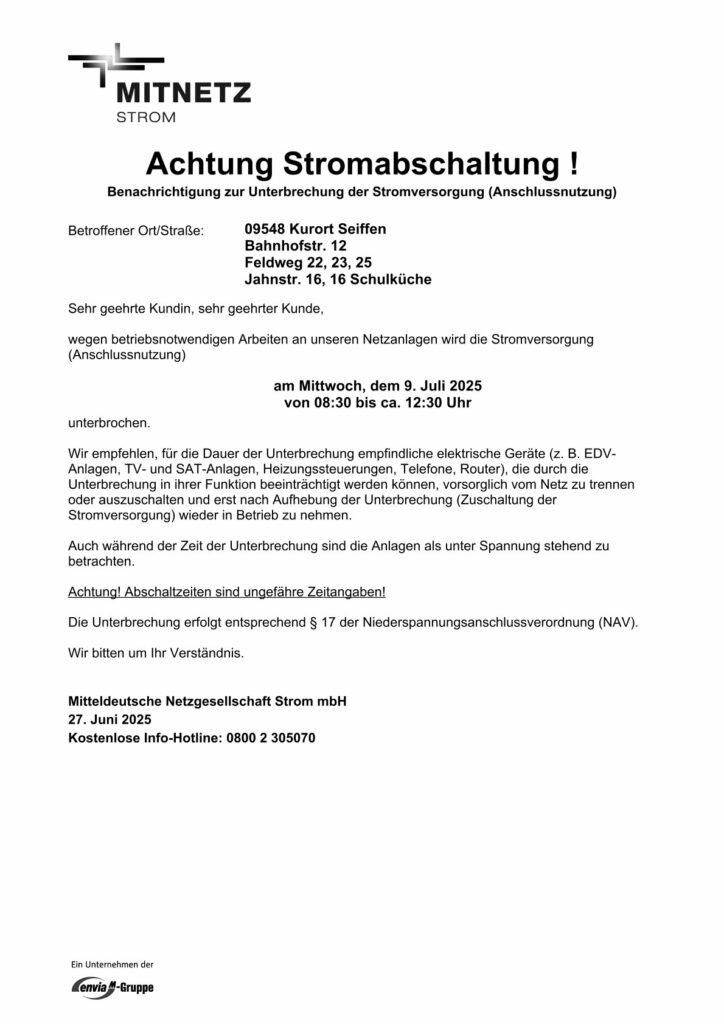 Stromabschaltungen 2