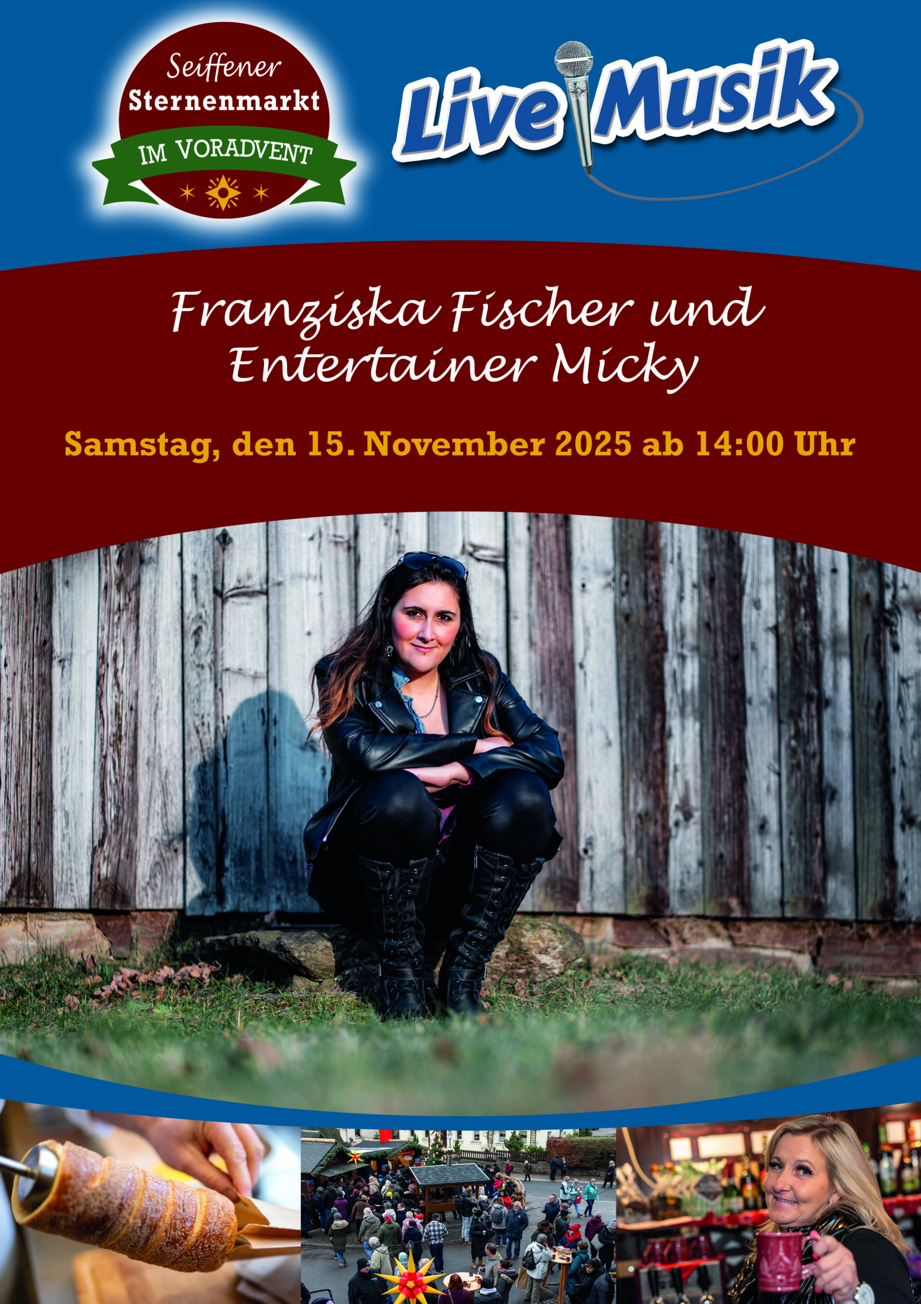 Franziska Fischer auf dem Seiffener Sternenmarkt 1