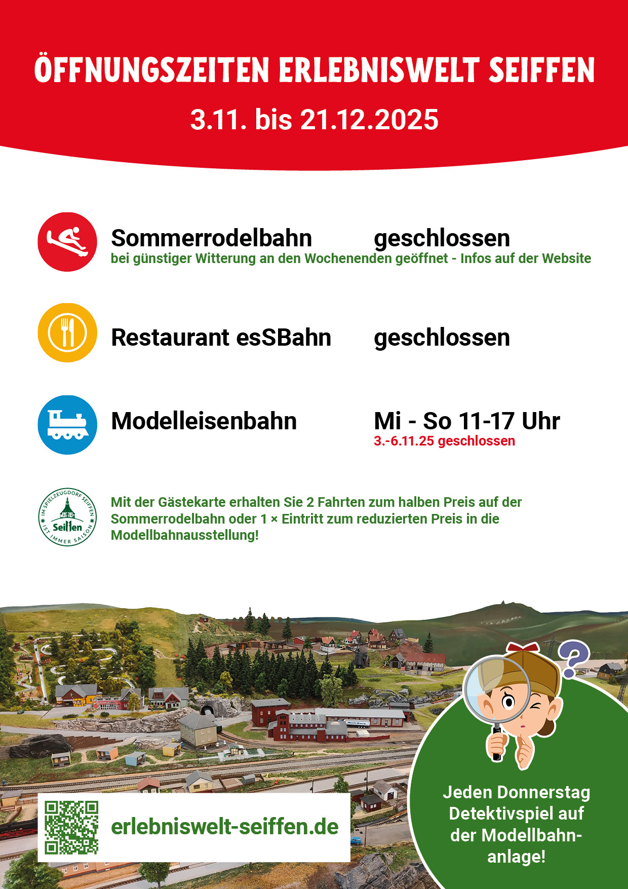 Öffnungszeiten Modelbahnausstellung 2