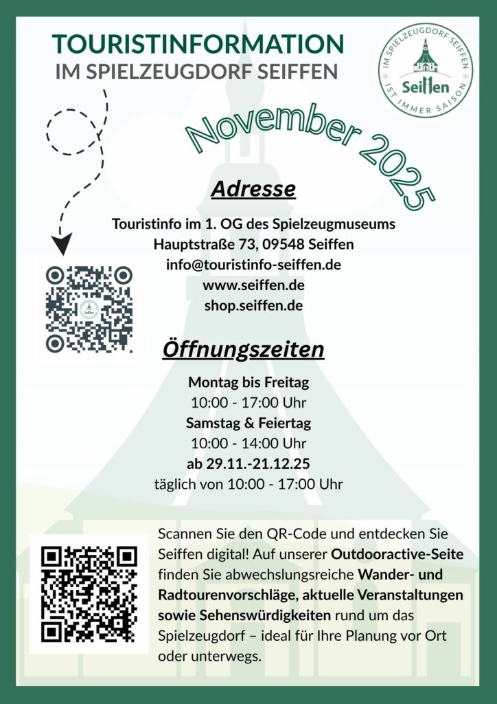 Veranstaltungen im Spielzeugdorf für November 9