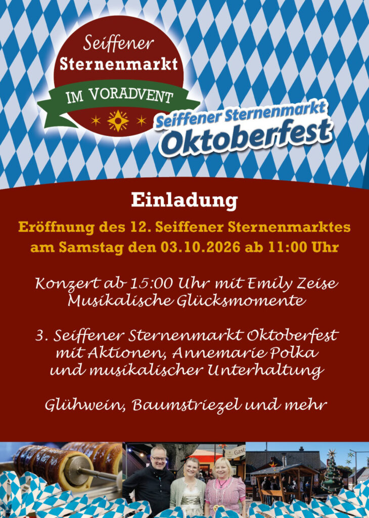 Eröffnung des 12. Sternenmarktes mit Emily Zeise am 03.Oktober 2026 1