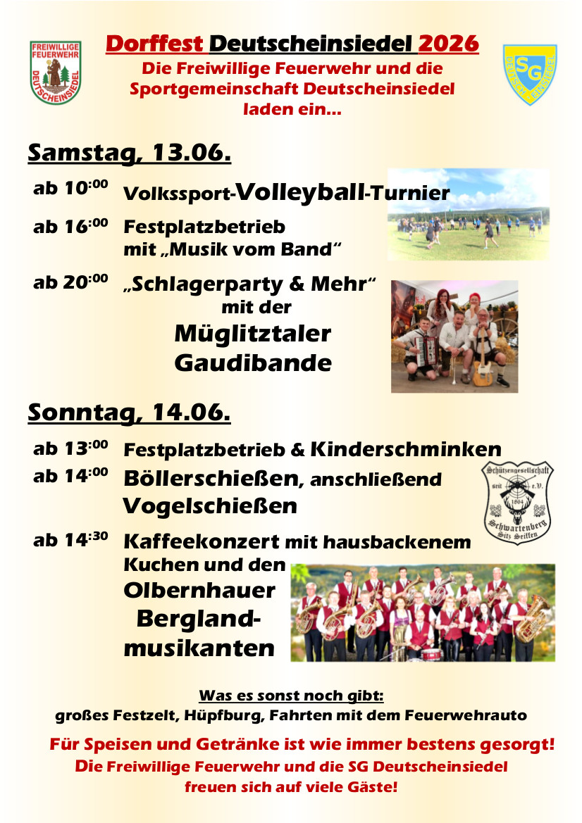 Dorffest in Deutscheinsiedel