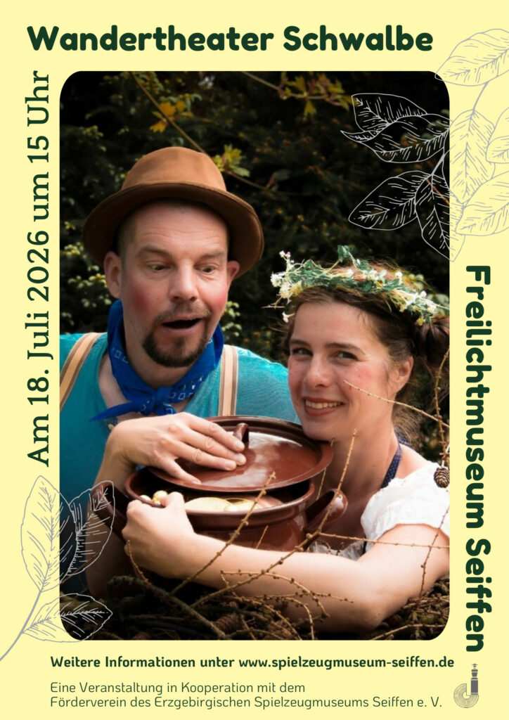 Wandertheater Schwalbe am 18.Juli 2026 im Freilichtmuseum 1 Wandertheater Schwalbe am 18.Juli 2026 im Freilichtmuseum 1