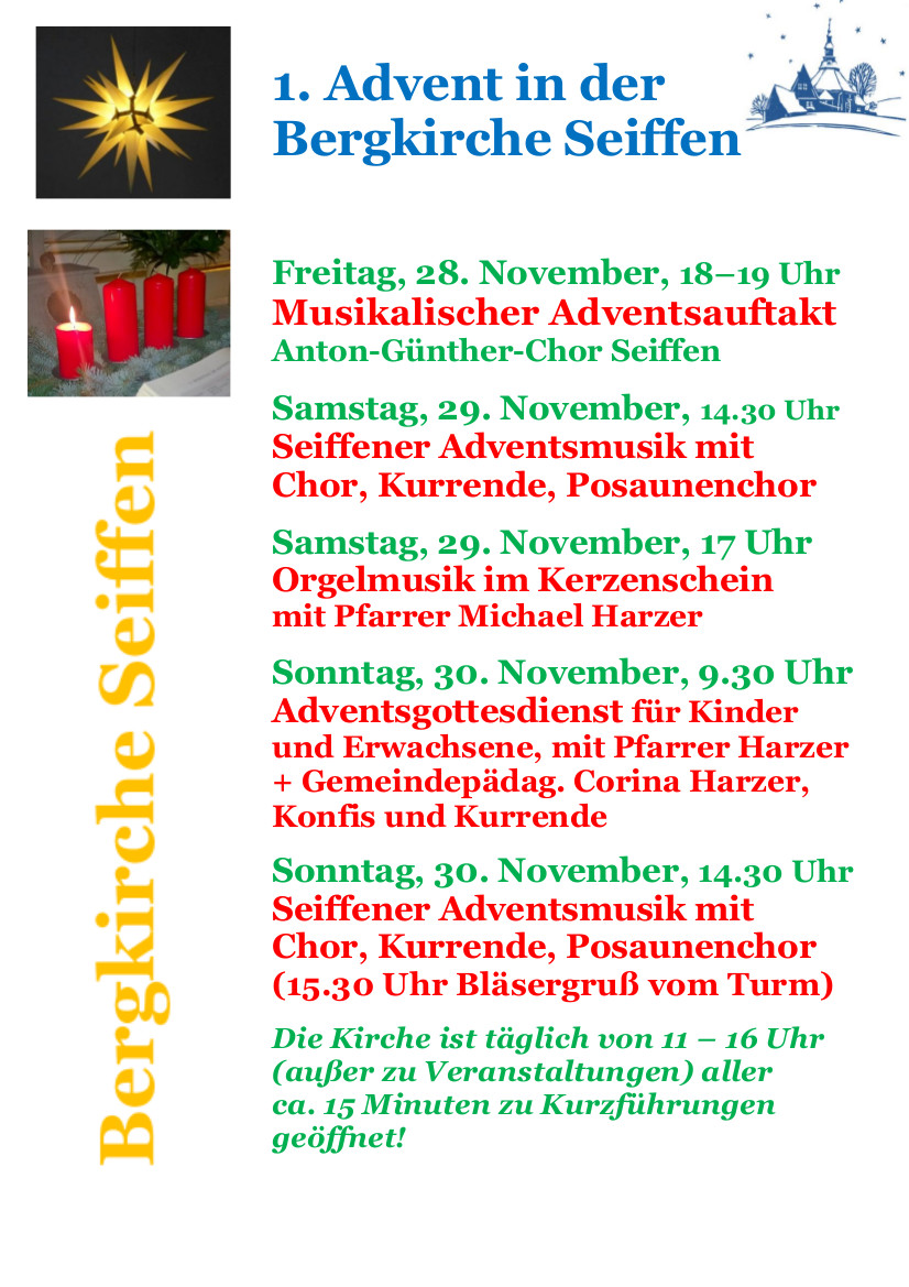 1.Adventswochenende 2025 in der Bergkirche 1