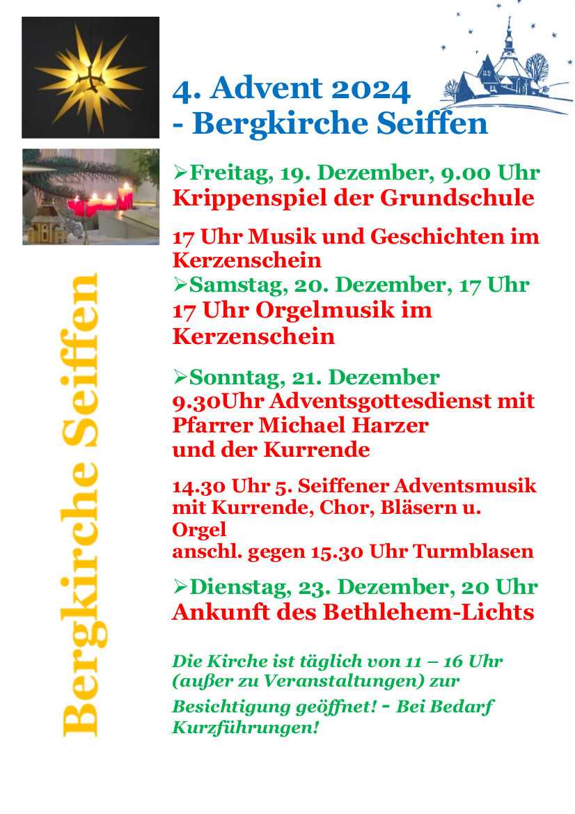4.Adventswochenende 2025 in der Bergkirche 1 4.Adventswochenende 2025 in der Bergkirche 1