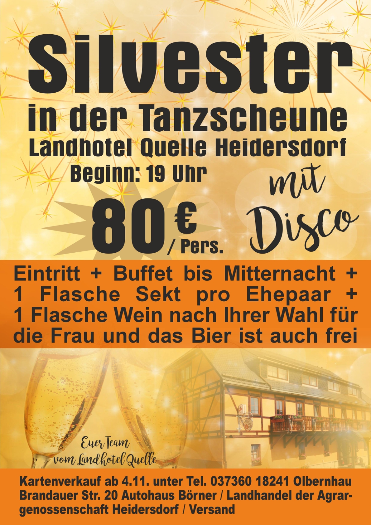 Silvester im Landhotel Quelle 1