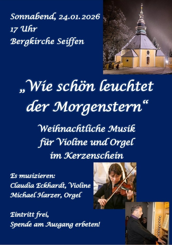 Weihnachtliche Musik in der Bergkirche am 24.Januar 2026 1 Weihnachtliche Musik in der Bergkirche am 24.Januar 2026 1