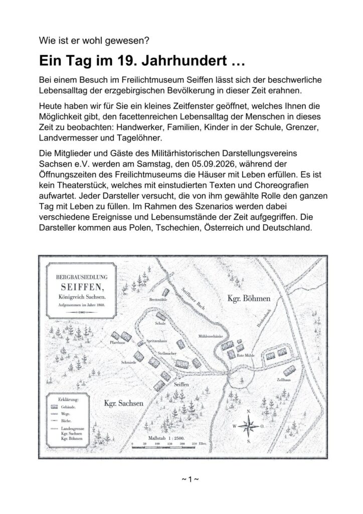 Auf Zeitreise ins 19. Jahrhundert am 05.September 2026 2