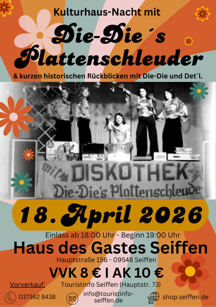 Kulturhausnacht mit Die-Die`s Plattenschleuder 18.April 2026 1