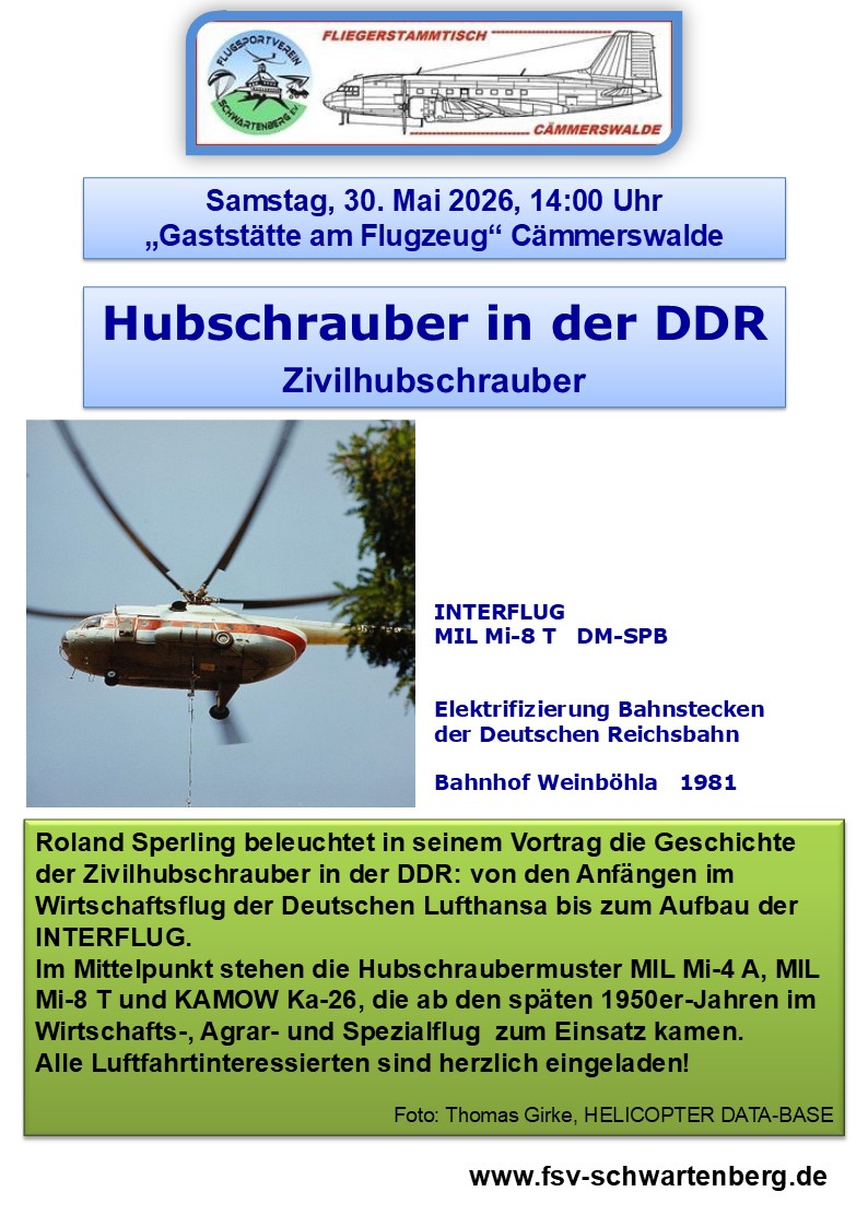 Fliegerstammtisch in Cämmerswalde