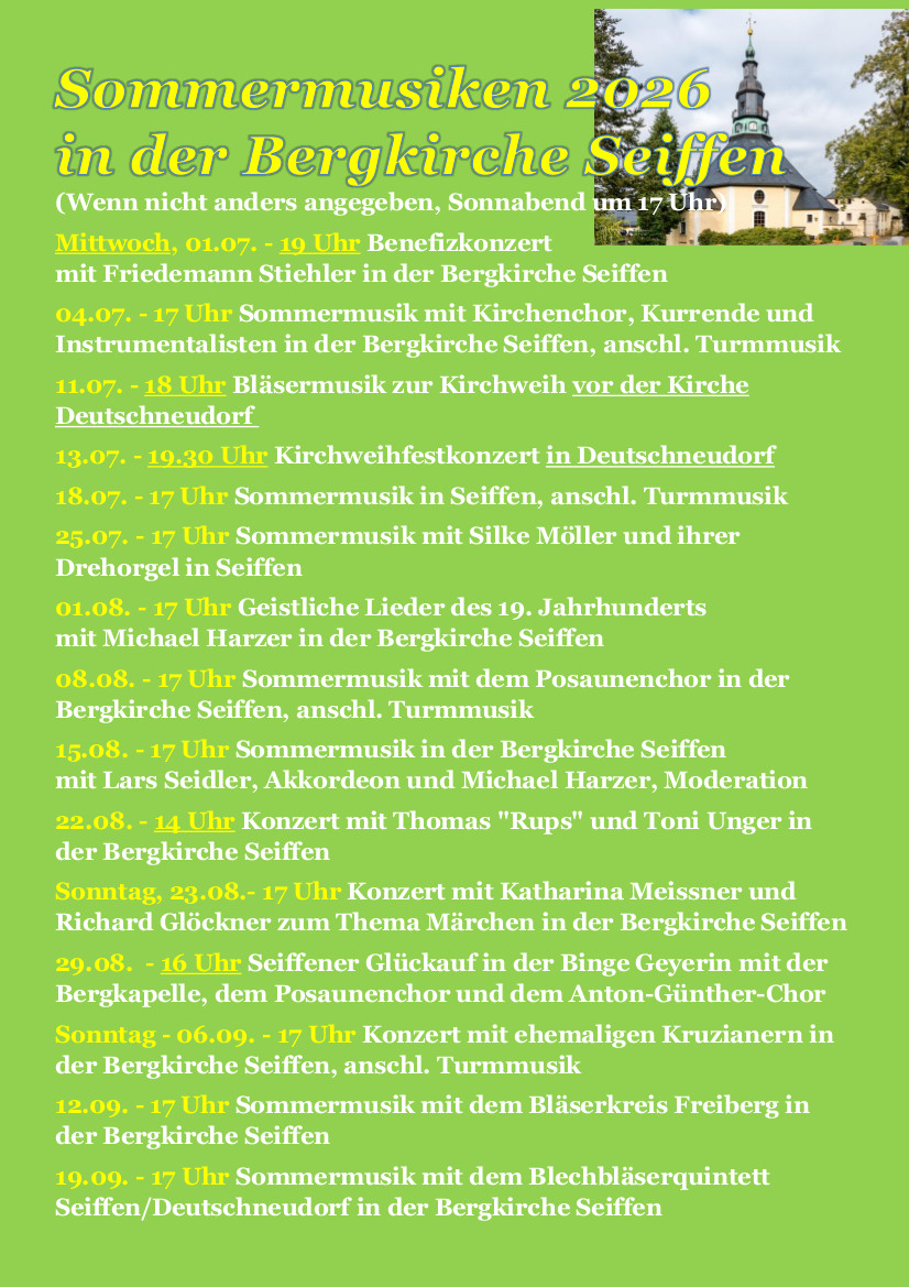 Sommermusiken in der Bergkirche 1
