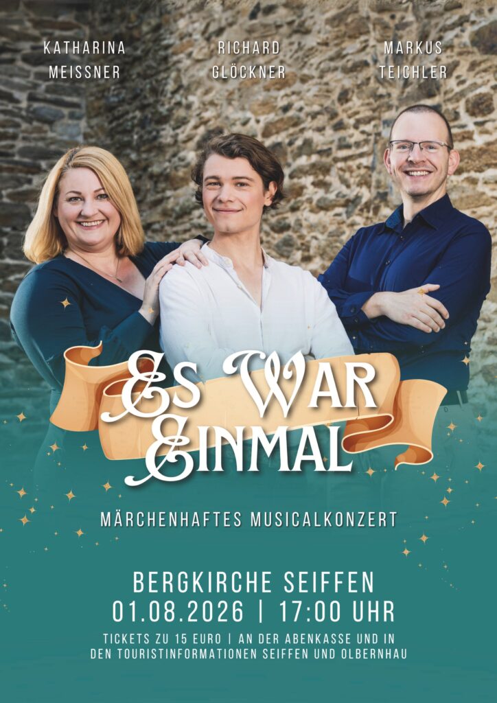 "Es war einmal" mit Richard Glöckner in der Bergkirche 01.August 2026 1 "Es war einmal" mit Richard Glöckner in der Bergkirche 01.August 2026 1