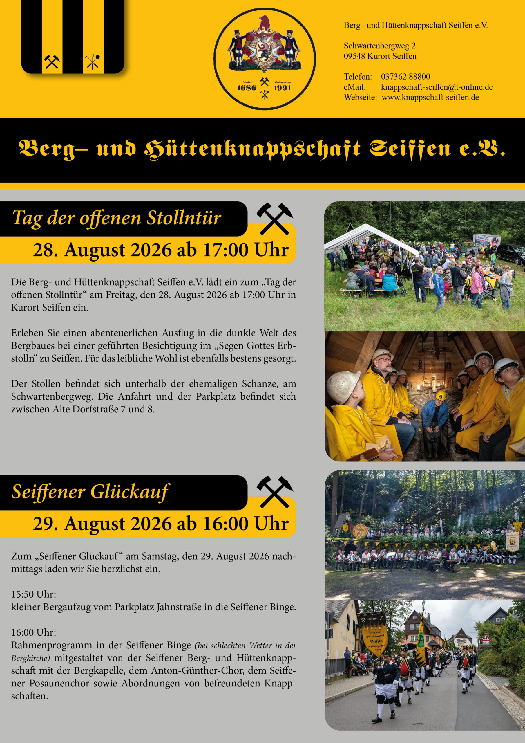 "Glück Auf" in der Binge am 29.August 2026 1