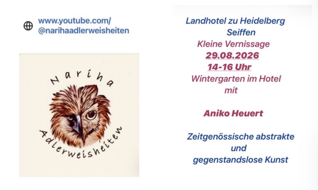 Kleine Vernissage am 29.August 2026 1 Kleine Vernissage am 29.August 2026 1