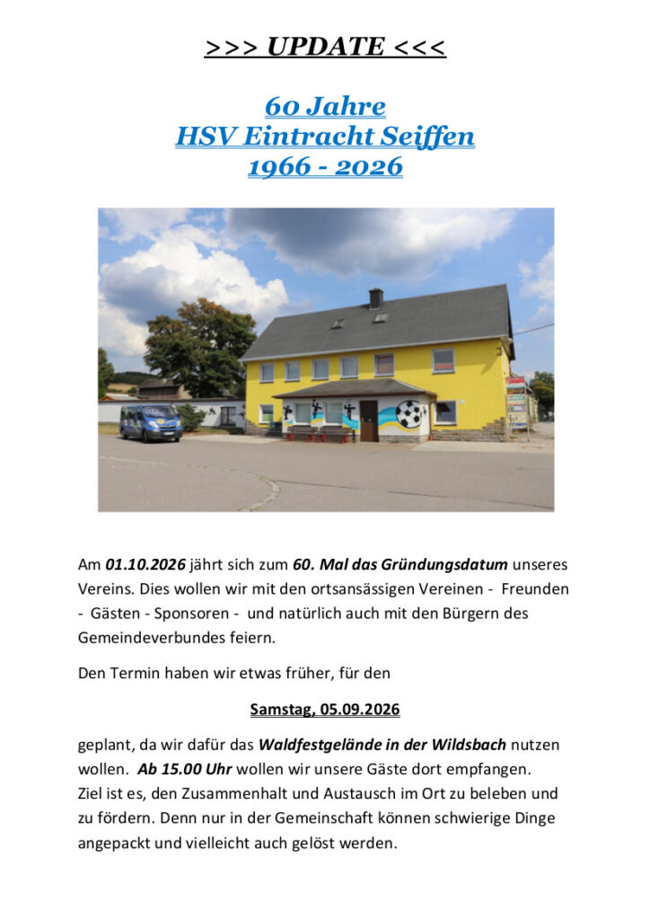 60 Jahre HSV 05.September 2026 1 60 Jahre HSV 05.September 2026 1