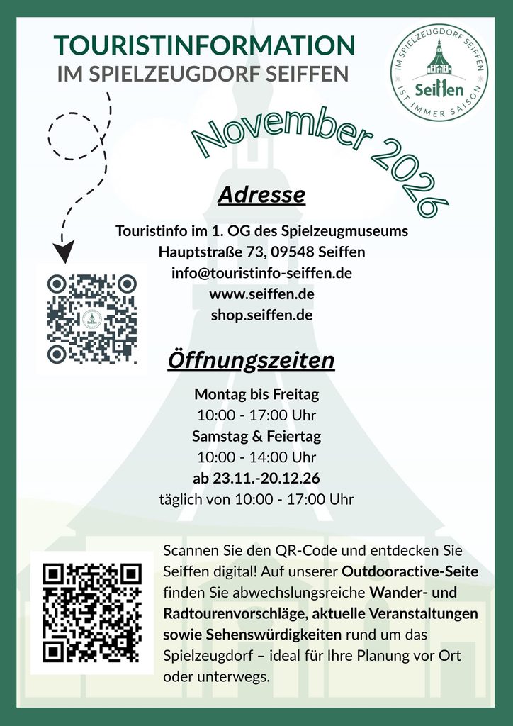 Veranstaltungen im Spielzeugdorf für November 12